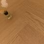 Минеральный паркет Ёлка английская Mineral WOOD Herringbone ДУБ БРАЗИЛЬСКИЙ (селект) 6*100*600мм
