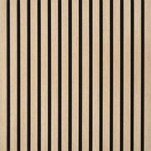 Акустическая реечная панель, шпон Дуб натуральный (цвет Cream Oak) 2700*600*18мм (1,62м2/панель)